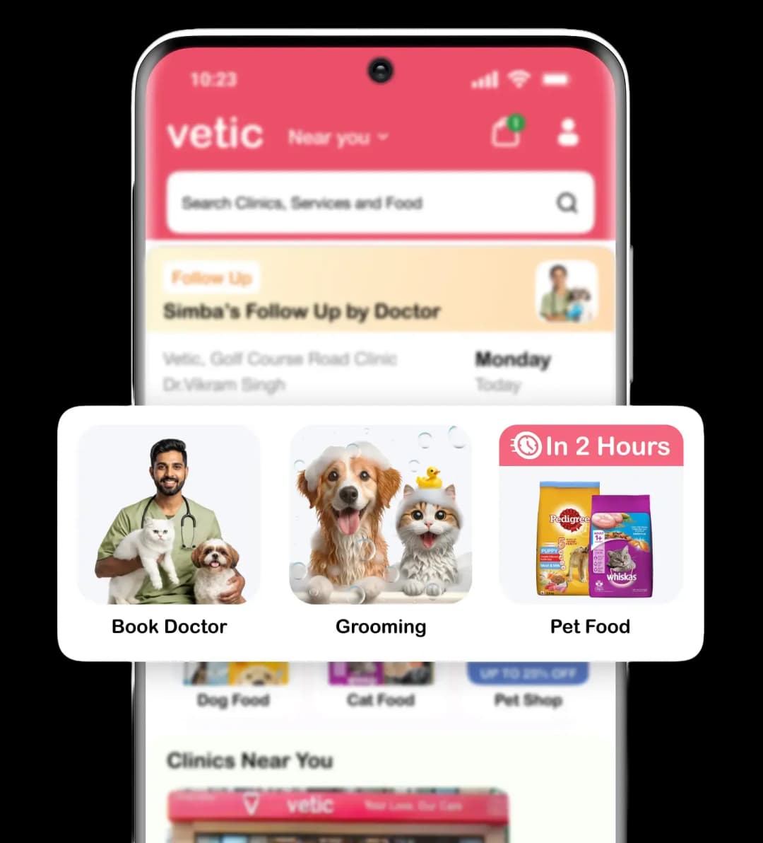 Vetic App on Phone